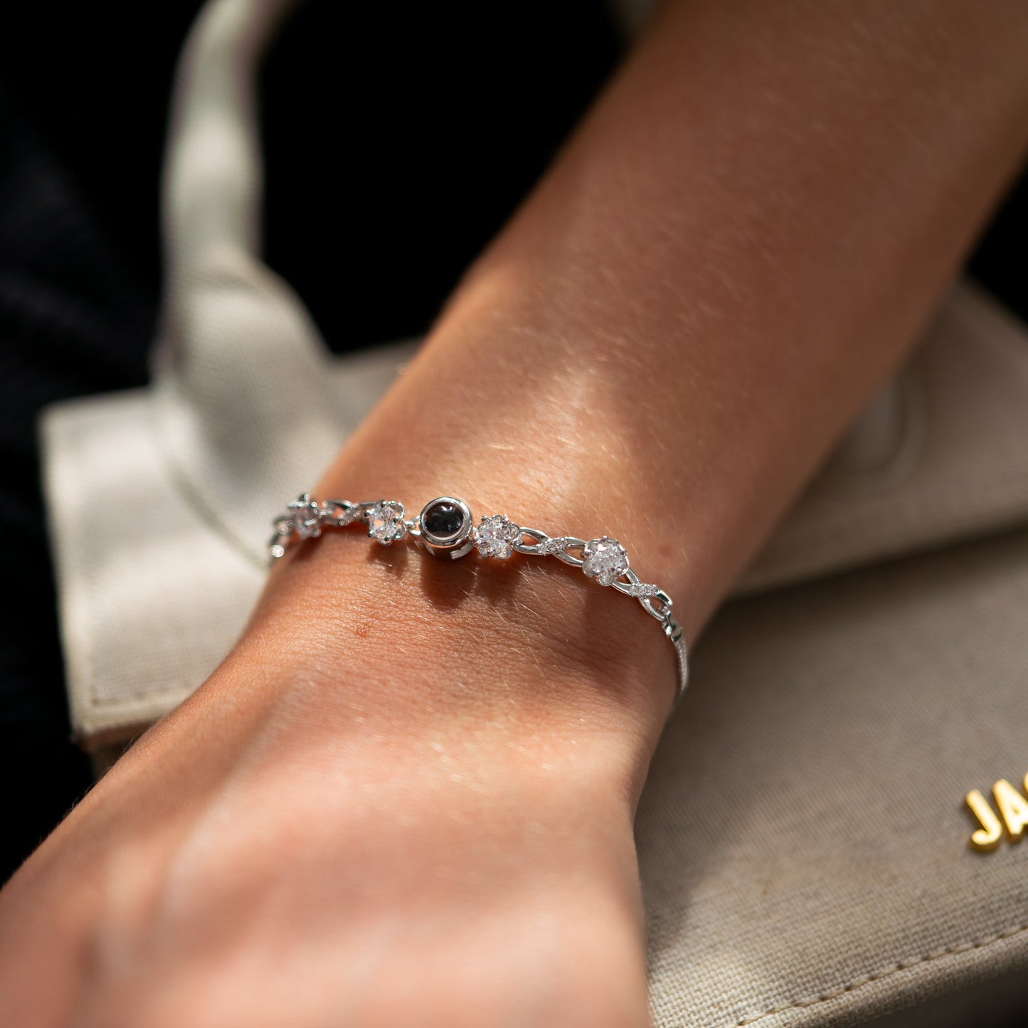 Personalised photo bracelet with your photo - Eternal love