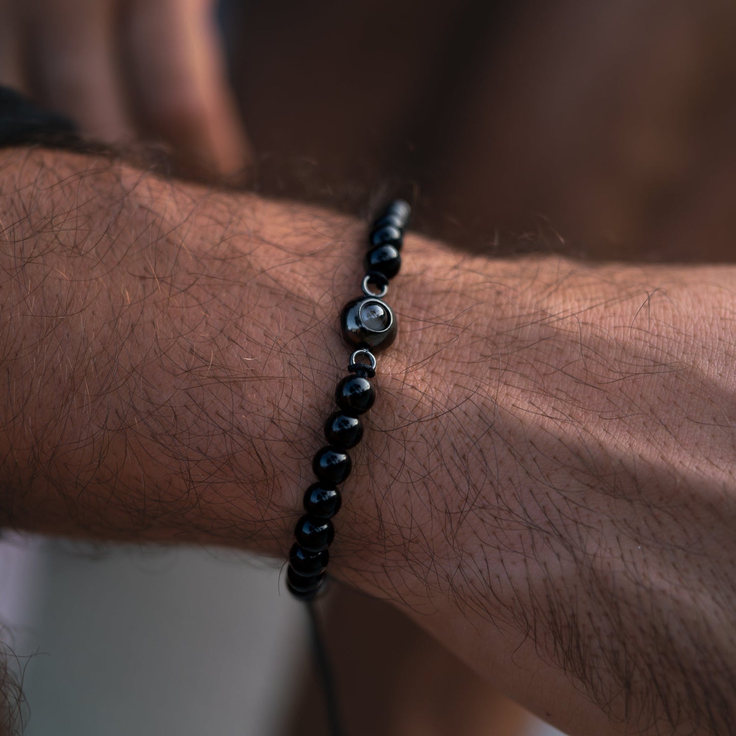 Personalised photo bracelet with your photo - Pearls