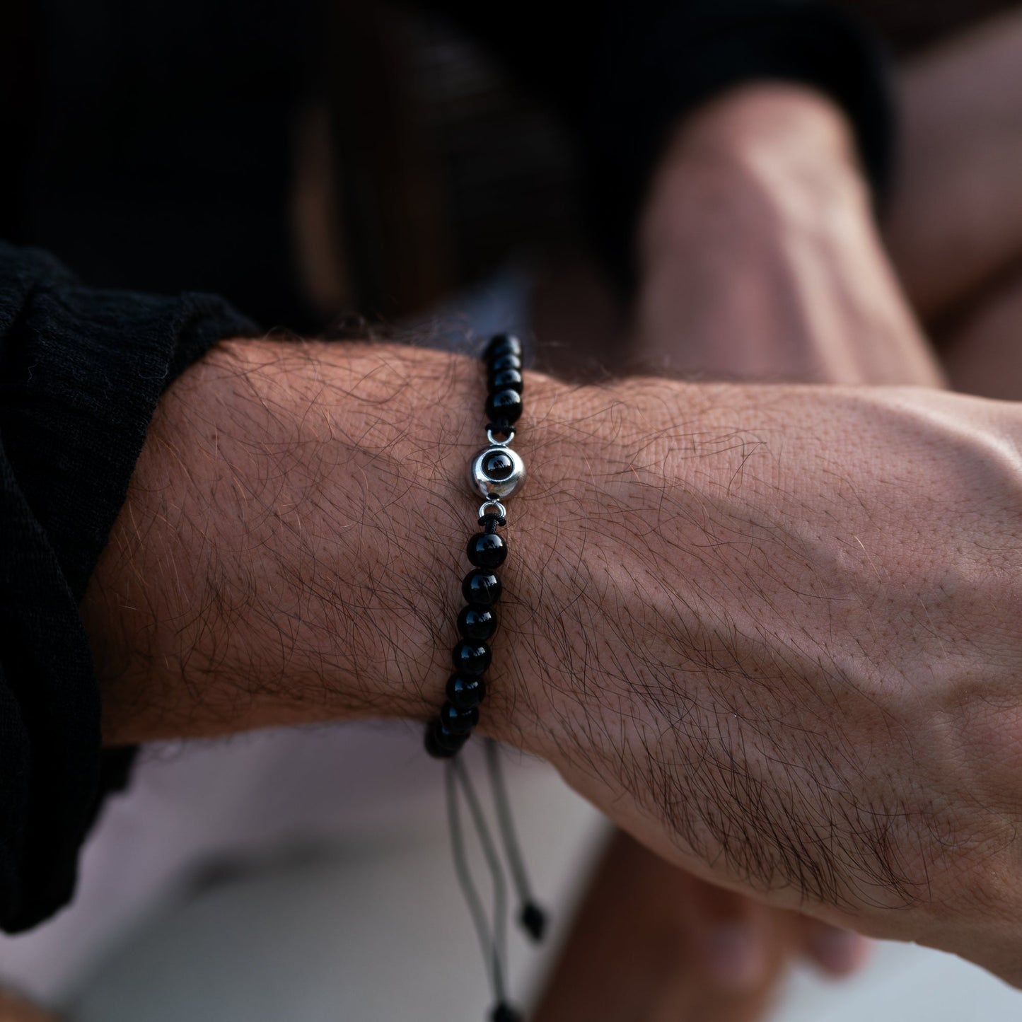 Personalised photo bracelet with your photo - Pearls