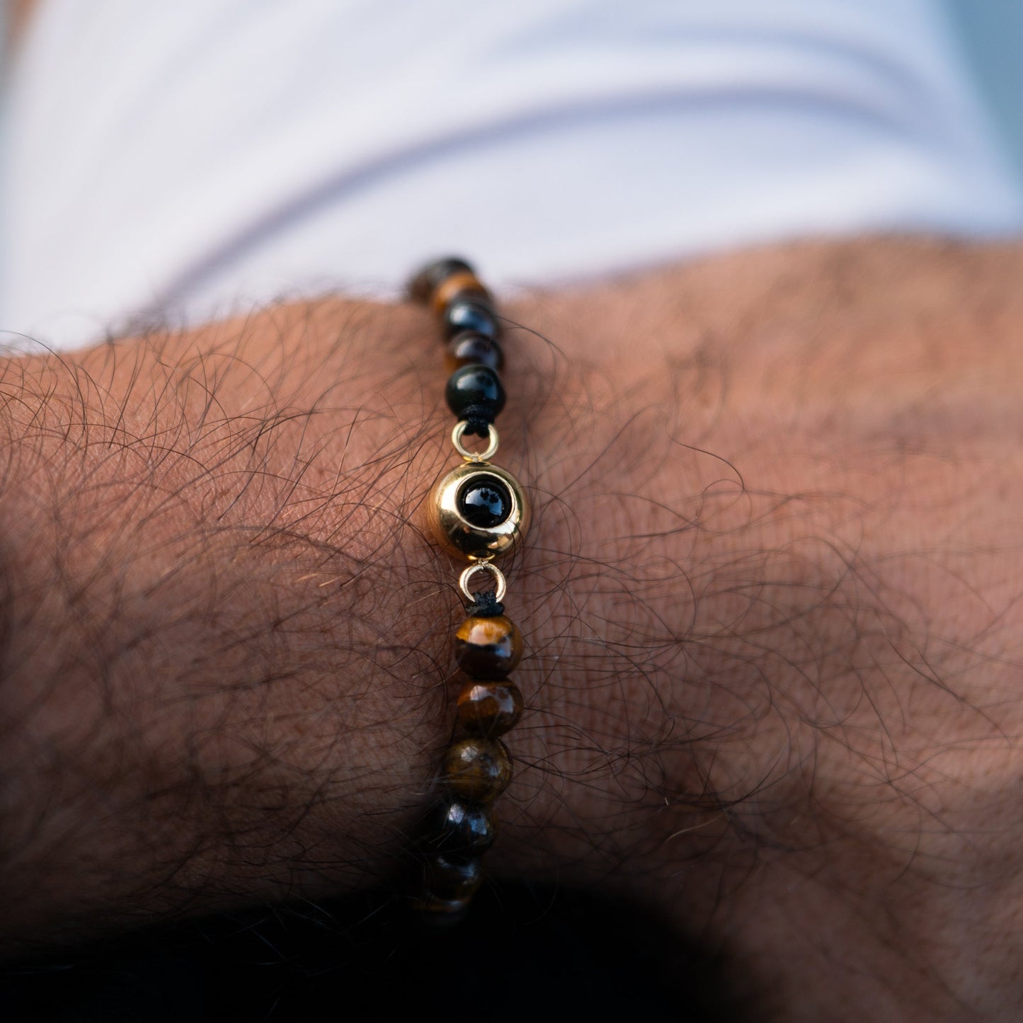 Personalised photo bracelet with your photo - Pearls