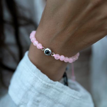 Personalised photo bracelet with your photo - Pearls