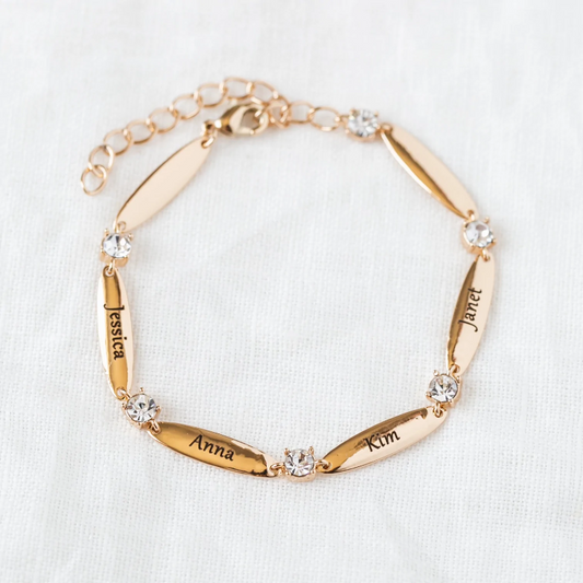 Personalised bracelet with engraving