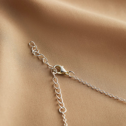 Birth flower name necklace