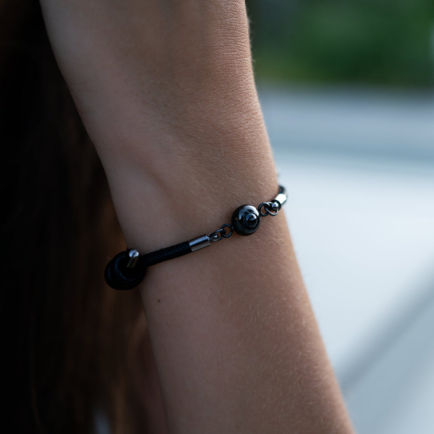 Personalised photo bracelet with your photo - leather