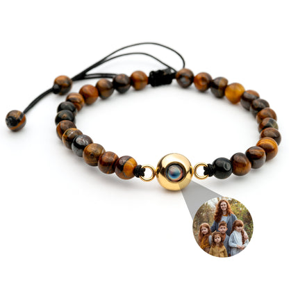 Personalised photo bracelet with your photo - Pearls