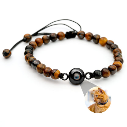 Personalised photo bracelet with your photo - Pearls