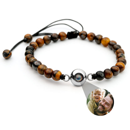 Personalised photo bracelet with your photo - Pearls