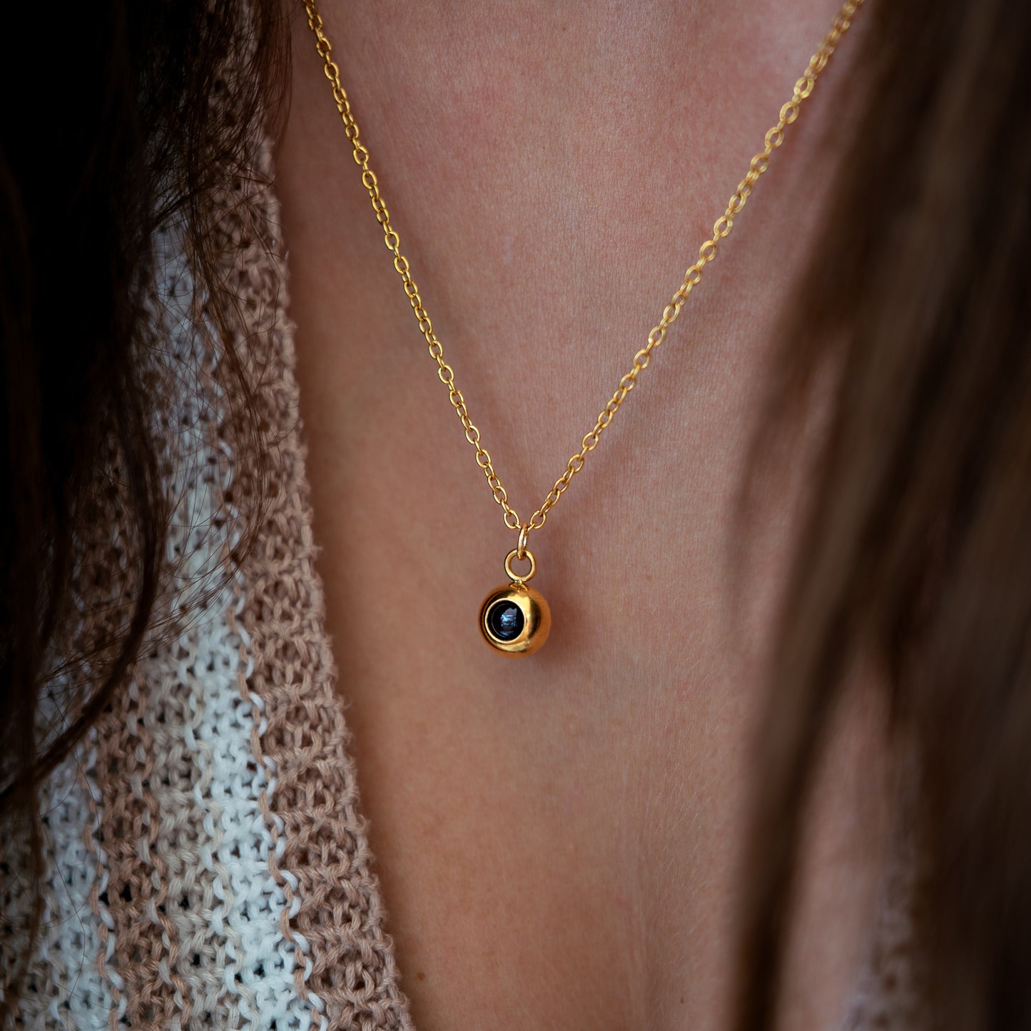 Personalised photo necklace - delicate