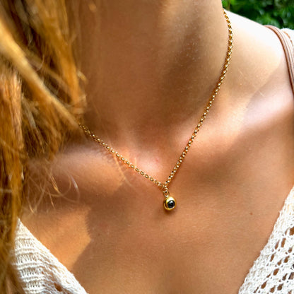 Personalised photo necklace - Rolo chain