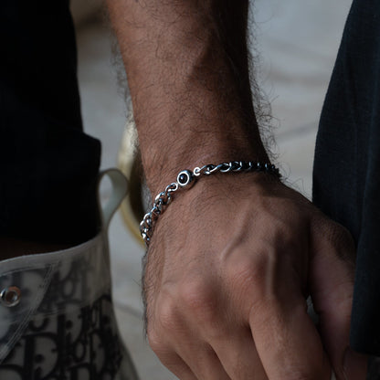 Personalised photo bracelet with your photo - Cuban chain