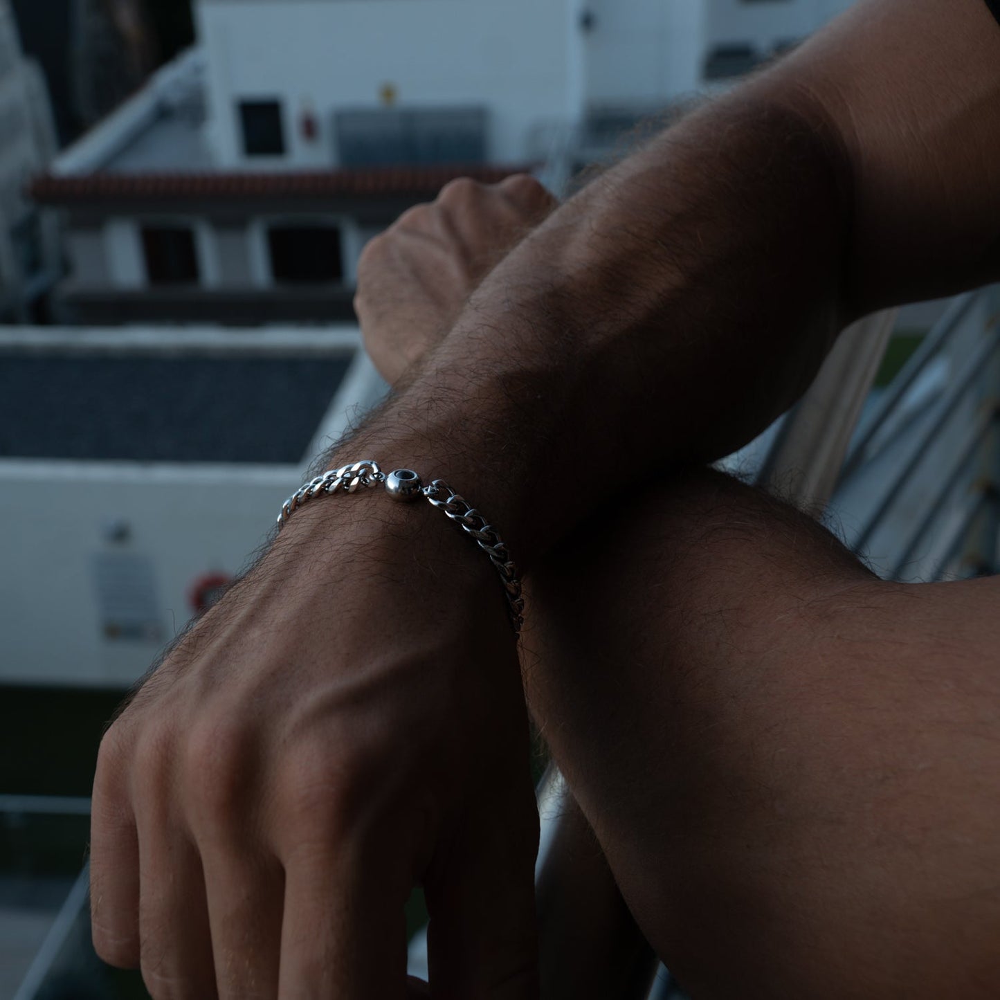 Personalised photo bracelet with your photo - Cuban chain