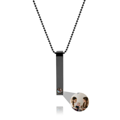 Personalised photo necklace - Bar Ballchain
