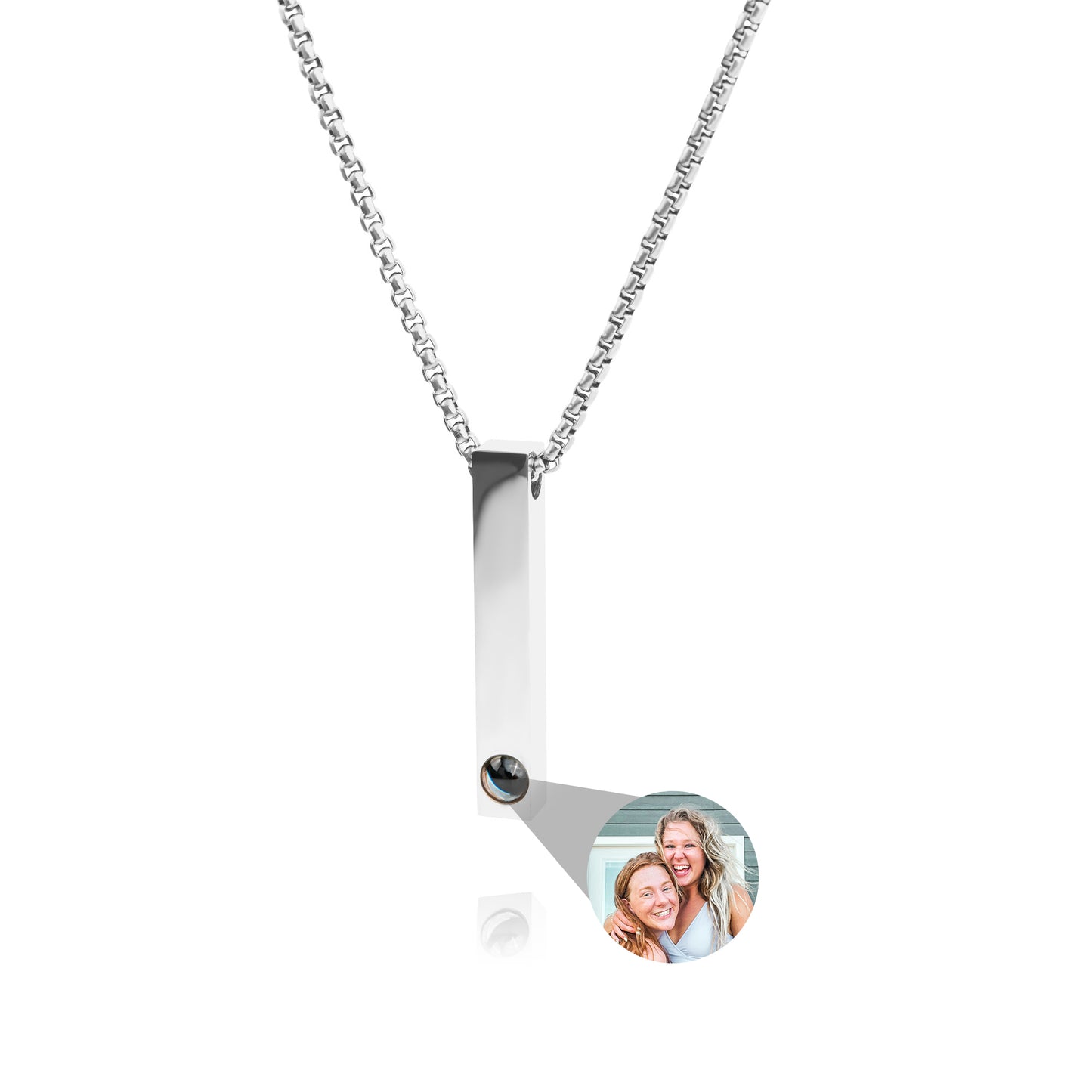 Personalised photo necklace - Bar B-Chain