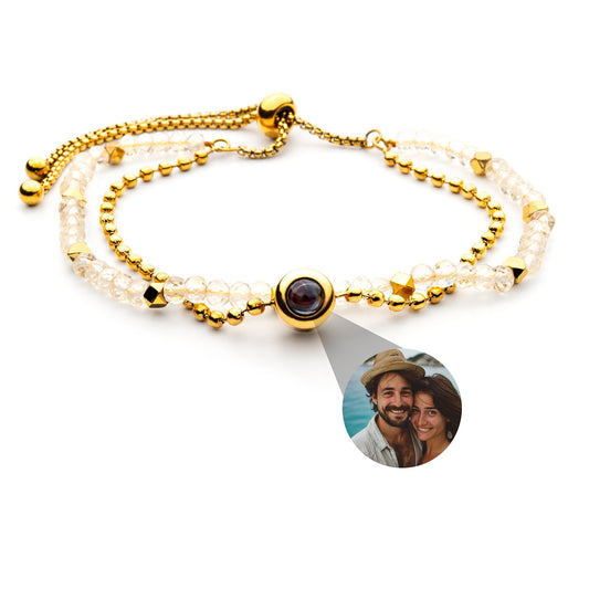 Personalised photo bracelet with your photo - Crystal
