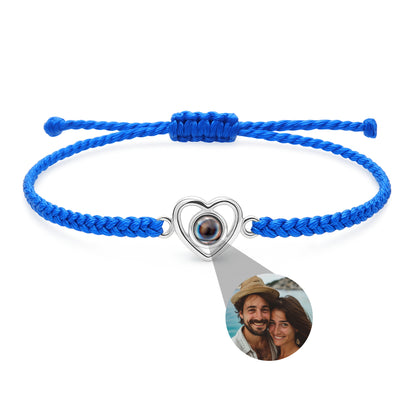 Personalised photo bracelet with your photo - Heart
