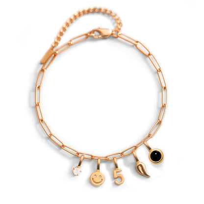 Paperclip Charm Bracelet - Personalised