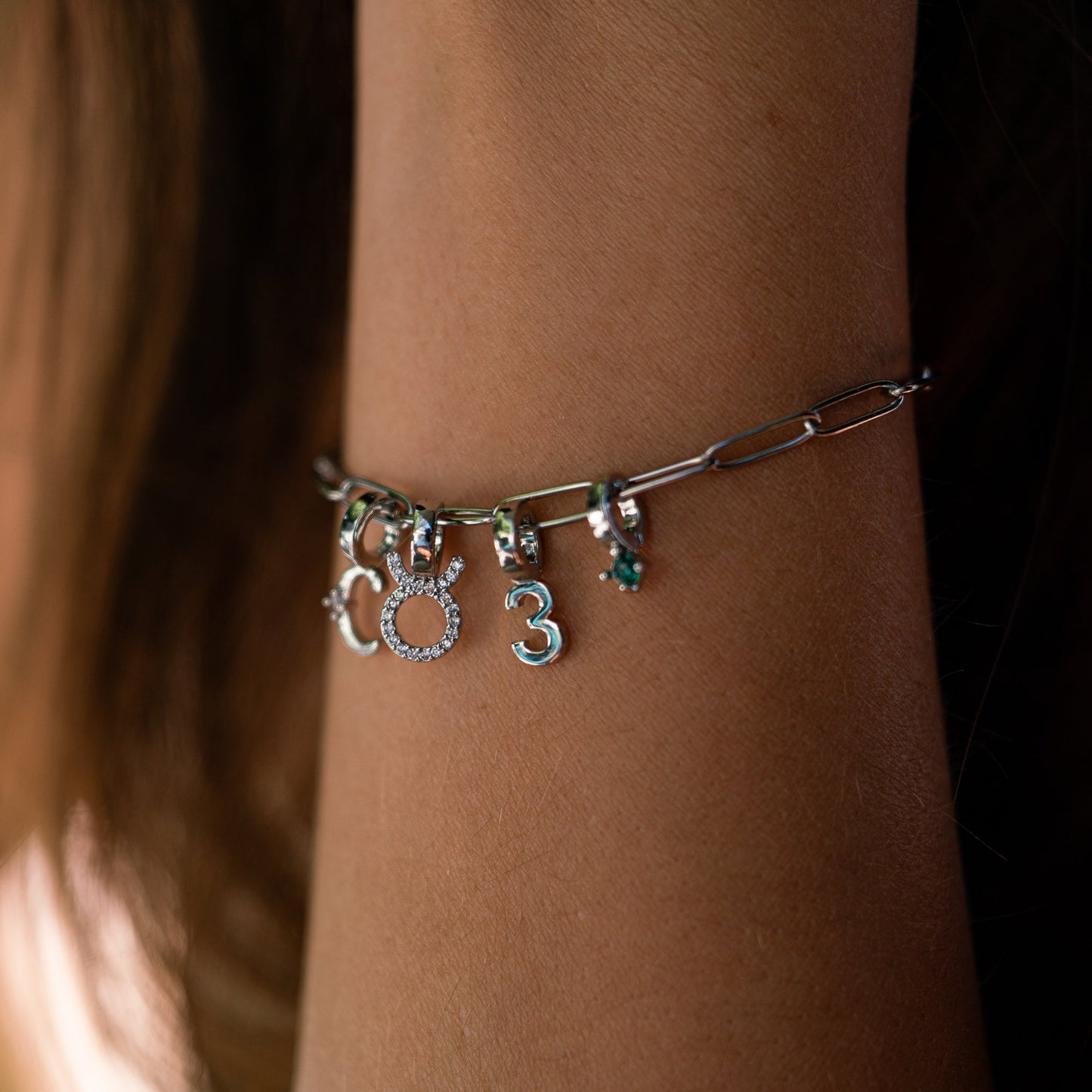 Paperclip Charm Bracelet - Personalised