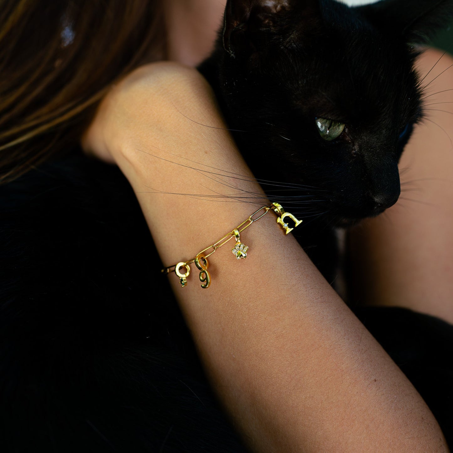 Paperclip Charm Bracelet - Personalised