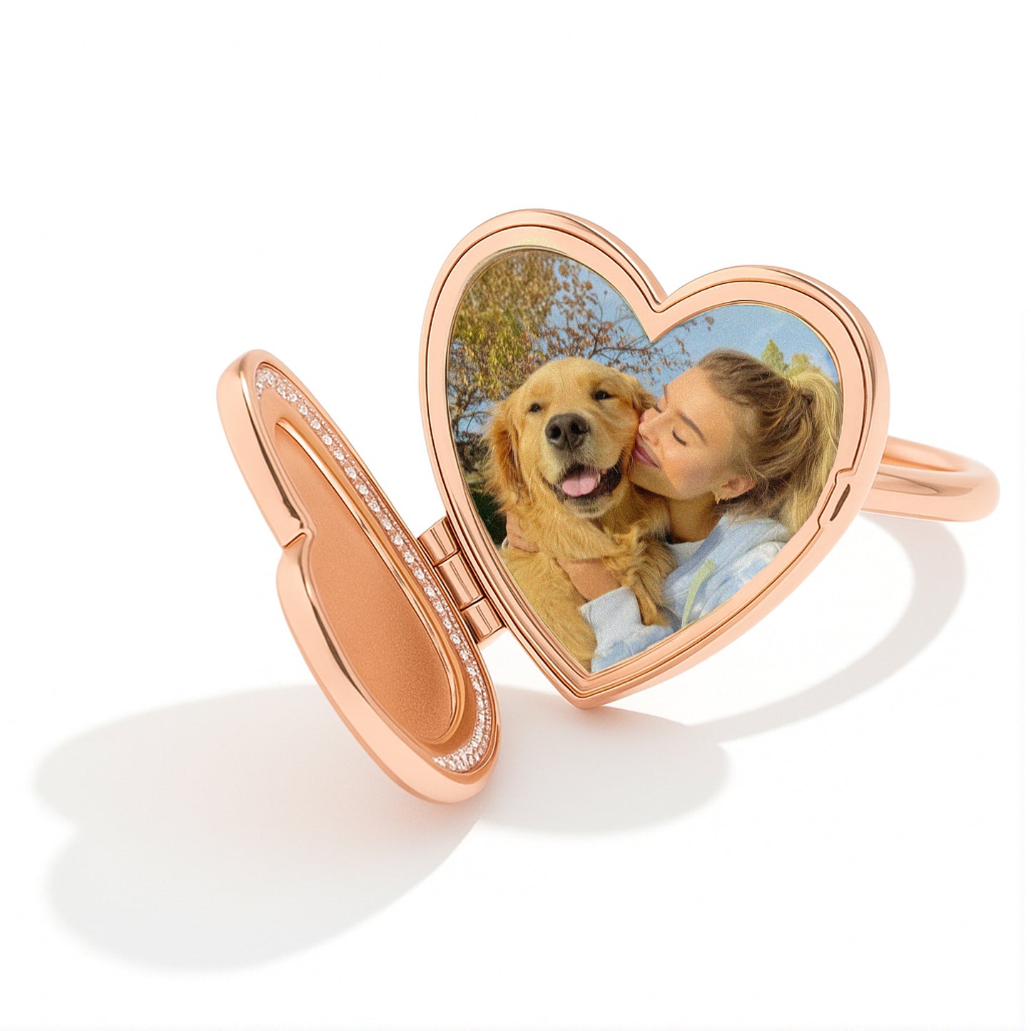 Photo Locket Ring - Heart