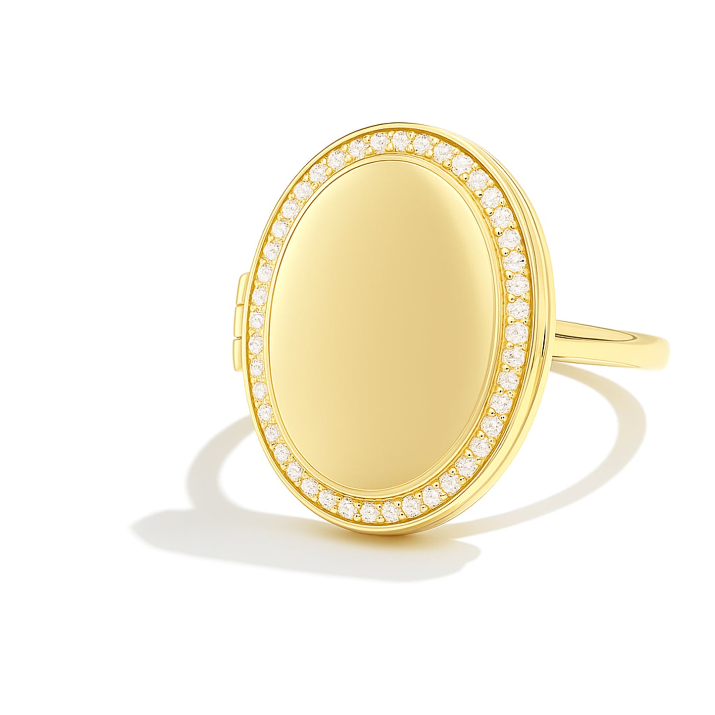 Photo Locket Ring - Oval