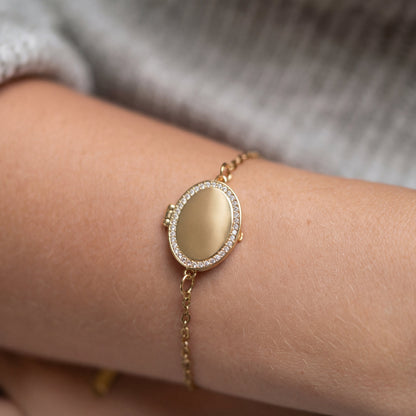 Locket Bracelet with Photo - Heart