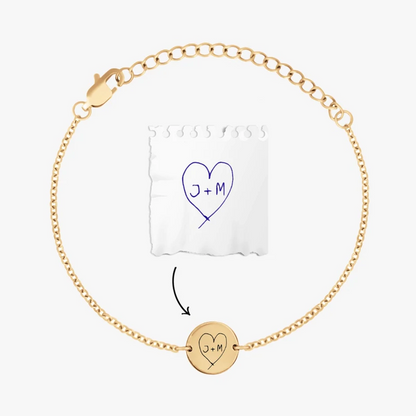 Personalised bracelet with your own handwriting/drawing