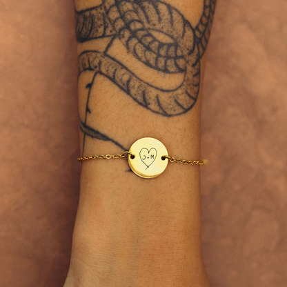 Personalised bracelet with your own handwriting/drawing