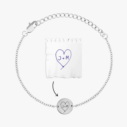 Personalised bracelet with your own handwriting/drawing