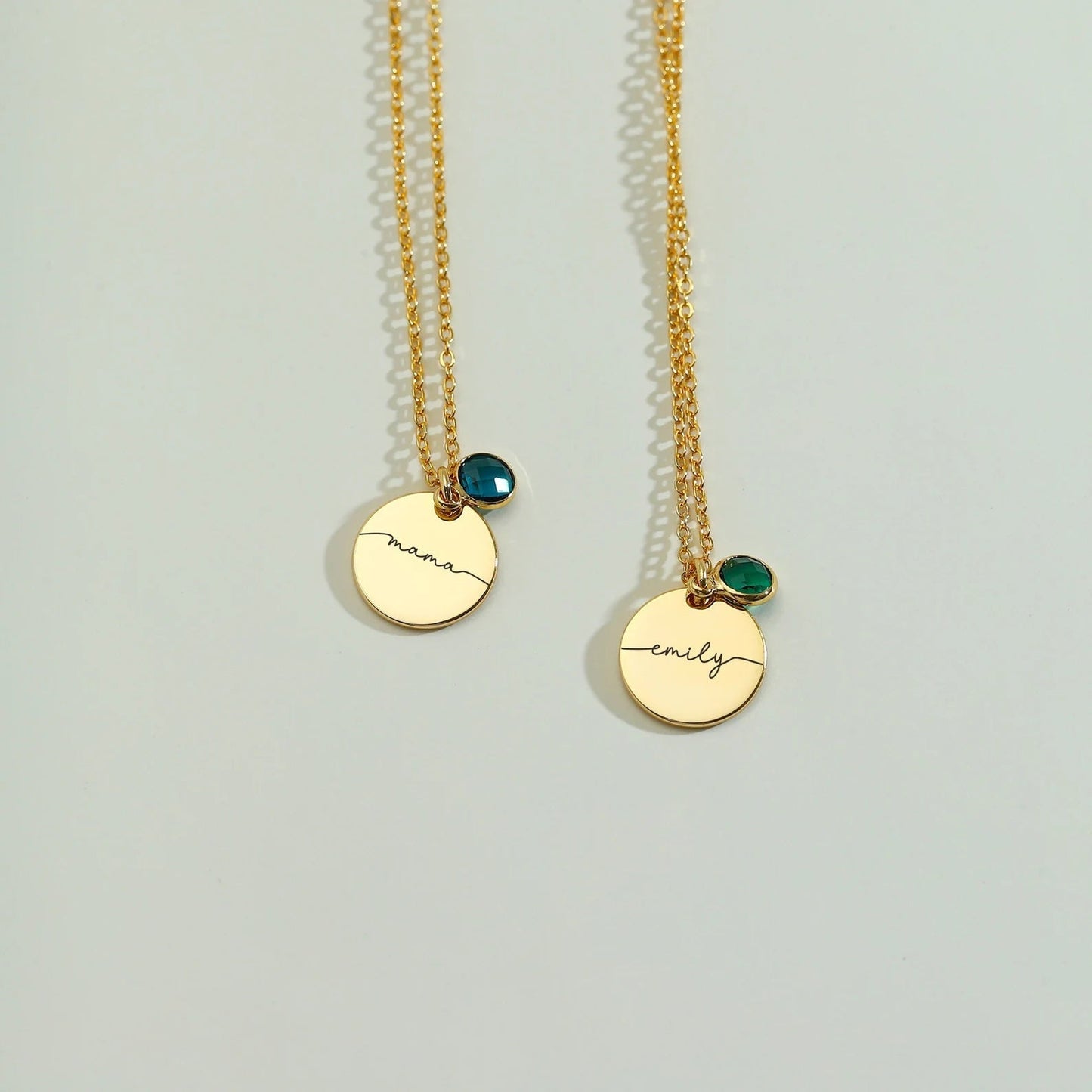 Custom name necklace with birthstone
